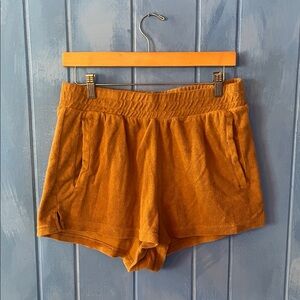 Women's Aerie OFFLINE Brown Terry-cloth Shorts size LG